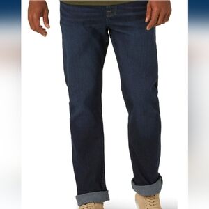 Wrangler Big Men's Slim Fit Jeans With Stretch Dark Blue    NWT    Size 42 X 30